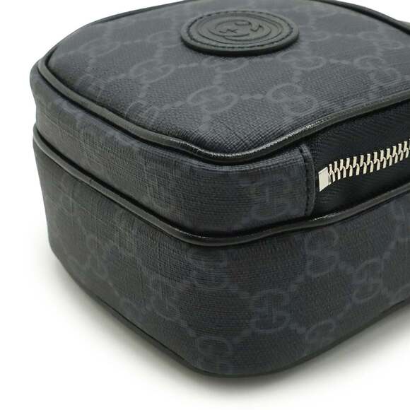 GUCCI Authentic Black Leather Shoulder Bag - Picture 4 of 10